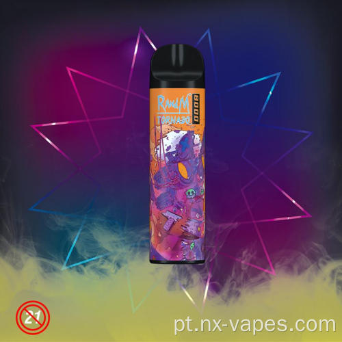 Randm Tornado 8000 Puffs Recarregável Vape descartável